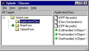 ClassView of Application Class